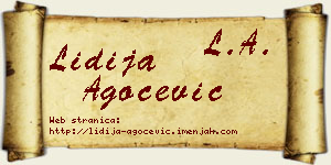 Lidija Agočević vizit kartica